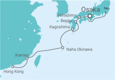 Itinerario del Crucero Vuelta al Mundo 2025: De Tokyo a Hong Kong - Silversea