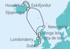 Itinerario del Crucero Rusia, Reino Unido - Silversea