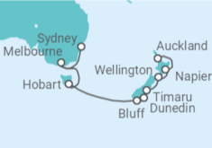 Itinerario del Crucero Desde Sydney (Australia) a Auckland (Nueva Zelanda) - Silversea