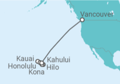 Itinerario del Crucero Hawai - Silversea