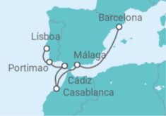 Itinerario del Crucero España, Marruecos, Portugal - Regent Seven Seas