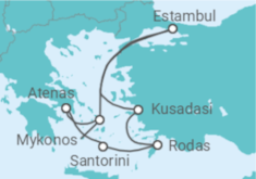 Itinerario del Crucero Turquía, Grecia - NCL Norwegian Cruise Line