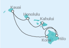 Itinerario del Crucero Hawai - NCL Norwegian Cruise Line
