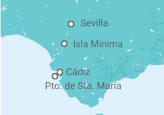 Itinerario del Crucero Andalucía al completo - CroisiEurope