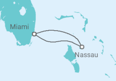 Itinerario del Crucero De Miami a Nassau  - Carnival Cruise Line