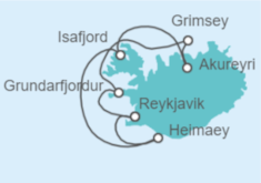 Itinerario del Crucero Islandia - Ponant