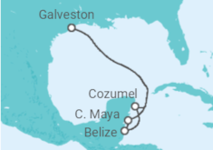 Itinerario del Crucero Caribe Occidental - Carnival Cruise Line