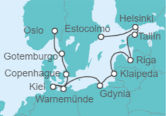 Itinerario del Crucero Desde Estocolmo (Suecia) a Oslo (Noruega) - NCL Norwegian Cruise Line