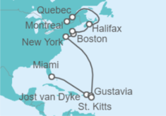 Itinerario del Crucero Desde Miami (EEUU) a Montreal (Canadá) - Hapag-Lloyd Cruises
