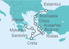 Itinerario del Crucero Grecia y Turquía - Oceania Cruises