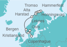 Itinerario del Crucero Noruega, Fiordos - Oceania Cruises