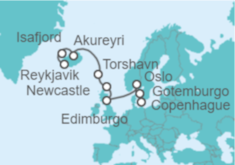 Itinerario del Crucero Desde Copenhague a Reykjavik (Islandia) - Oceania Cruises