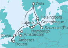 Itinerario del Crucero Noruega, Alemania, Reino Unido, Holanda - Oceania Cruises