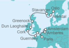 Itinerario del Crucero Desde Amsterdam a Oslo (Noruega) - Oceania Cruises