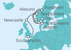 Itinerario del Crucero Noruega, Reino Unido - Oceania Cruises
