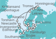 Itinerario del Crucero Desde Oslo (Noruega) a Estocolmo (Suecia) - Oceania Cruises