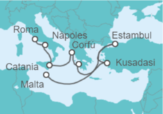 Itinerario del Crucero Turquía, Grecia, Croacia, Italia - Oceania Cruises