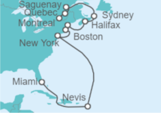 Itinerario del Crucero Canadá, Estados Unidos (EE.UU.) - Oceania Cruises