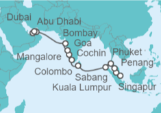 Itinerario del Crucero Desde Singapur a Dubái (EAU) - Oceania Cruises