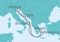 Itinerario del Crucero Descubre Atenas y las Islas Griegas - MSC Cruceros