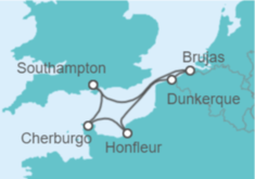 Itinerario del Crucero Bélgica y Francia - Regent Seven Seas