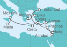 Itinerario del Crucero Mediterráneo Oriental - Regent Seven Seas