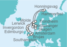 Itinerario del Crucero De Oslo a Londres - Regent Seven Seas