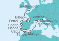 Itinerario del Crucero De Mónaco a Londres - Regent Seven Seas