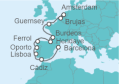 Itinerario del Crucero España y Norte de Europa - Regent Seven Seas