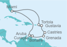 Itinerario del Crucero Caribe Sureste - Regent Seven Seas