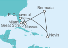 Itinerario del Crucero Estados Unidos (EE.UU.), Bahamas - Oceania Cruises