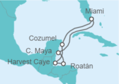 Itinerario del Crucero Honduras, México - Oceania Cruises