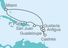 Itinerario del Crucero Puerto Rico, Guadalupe, Santa Lucía, Antigua Y Barbuda - Oceania Cruises
