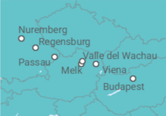 Itinerario del Crucero Desde Nuremberg a Budapest (Hungría) - AmaWaterways
