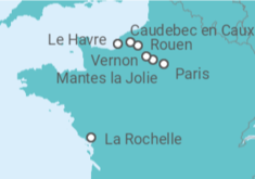Itinerario del Crucero Desde Paris a Le Havre (París) - AmaWaterways