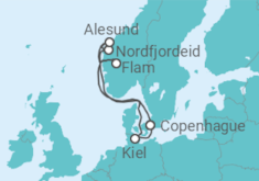 Itinerario del Crucero Esplendor de Noruega  TI - MSC Cruceros