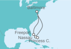 Itinerario del Crucero Bahamas desde Baltimore - Carnival Cruise Line