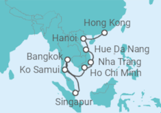 Itinerario del Crucero Tailandia y Vietnam - Celebrity Cruises