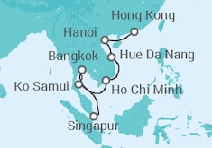 Itinerario del Crucero Vietnam y Tailandia - Celebrity Cruises