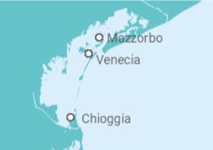 Itinerario del Crucero Los tesoros de Venecia - CroisiEurope
