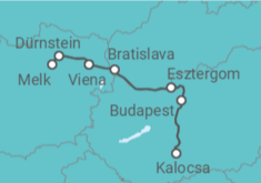 Itinerario del Crucero Crucero con senderismo a través del Imperio austrohúngaro (formula puerto/puerto) - CroisiEurope