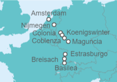 Itinerario del Crucero Los tesoros del Rin - CroisiEurope