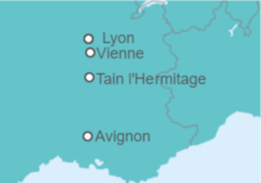 Itinerario del Crucero Año Nuevo en Lyon y el valle del Ródano  - CroisiEurope