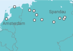 Itinerario del Crucero Crucero fluvial de Ámsterdam a Berlín  - CroisiEurope