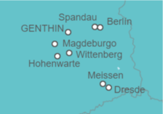 Itinerario del Crucero Año Nuevo por el Elba, de Dresde a Berlín  - CroisiEurope