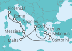Itinerario del Crucero Grecia, Malta, Italia - NCL Norwegian Cruise Line