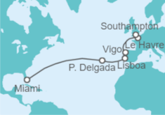 Itinerario del Crucero Desde Miami a Southampton (Londrés) - NCL Norwegian Cruise Line