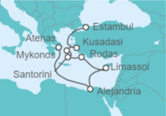 Itinerario del Crucero Israel, Chipre, Grecia, Turquía - NCL Norwegian Cruise Line