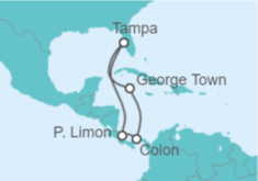 Itinerario del Crucero Caribe Sur - Carnival Cruise Line