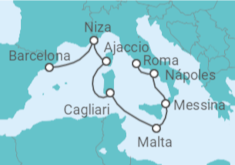 Itinerario del Crucero Italia, Francia, España  - Celebrity Cruises